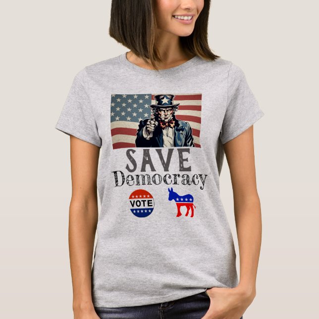 Spara Democracy T-Shirt (Framsida)