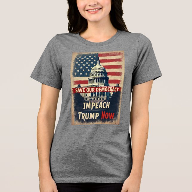 Spara Demokrati implicit Trump T Shirt (Framsida)