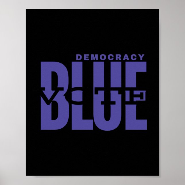 Spara Demokrati - Röstblått - Gör sanningen Underb Poster (Framsidan)