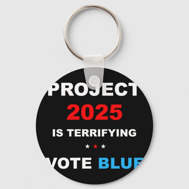 Spara Demokrati Stoppa projekt 2025 1 Nyckelring (Framsida)