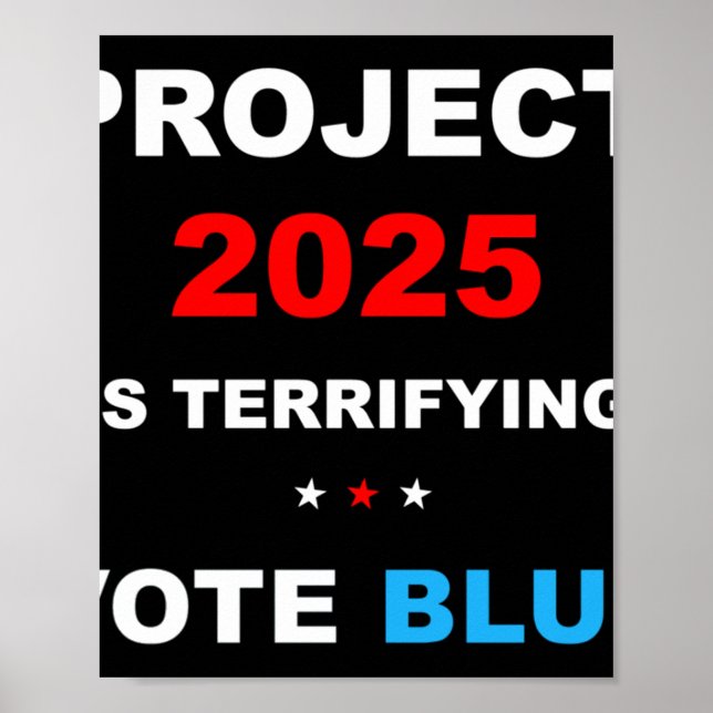 Spara Demokrati Stoppa projekt 2025 1 Poster (Framsidan)