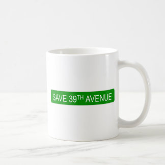 Spara den 39th avenyn kaffemugg