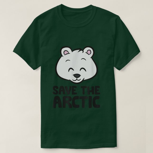 Spara Den arktiska globala uppvärmningspotentialen T Shirt (Design framsida)