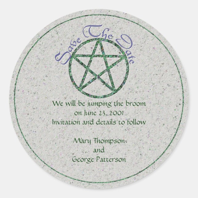 Spara den dateraHandfasting klistermärken (Framsida)