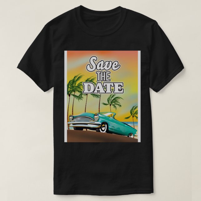 Spara den datumklassiska bilen t shirt (Design framsida)