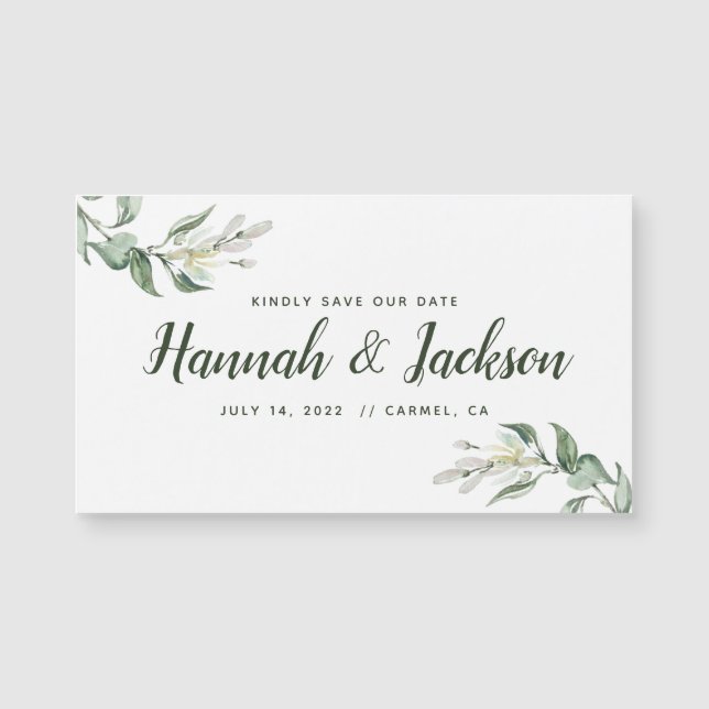 Spara den Greenery* för datera *Lovely magneten (Framsida)