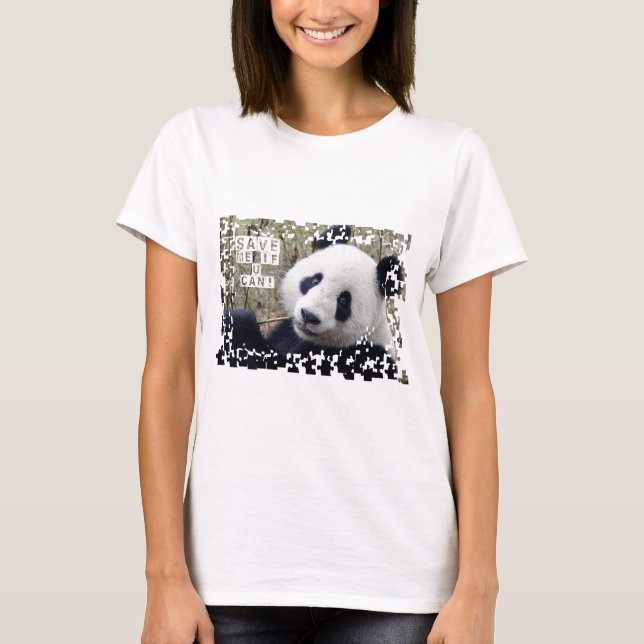 Spara den jätte- pandaen t-shirt (Framsida)
