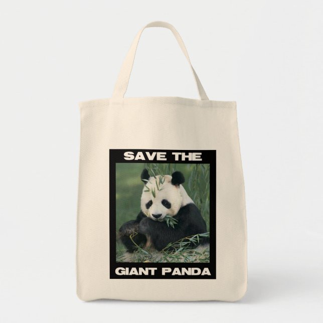 Spara den jätte- pandaen tygkasse (Framsidan)