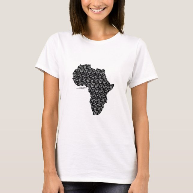 Spara den knubbiga UnicornafrikaT-tröja T Shirt (Framsida)