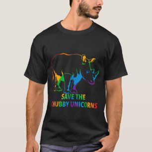 Spara den knubbiga Unicornsfärgen T Shirt