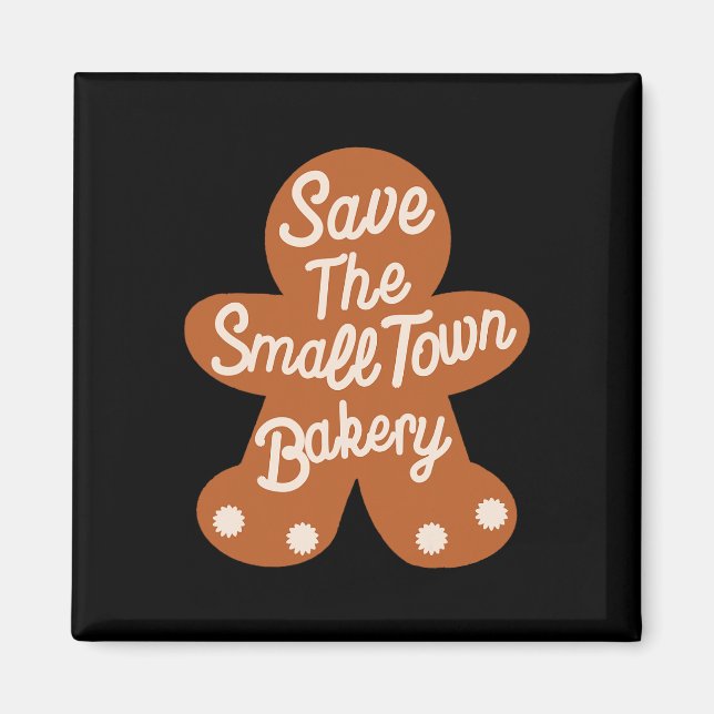 Spara den lilla julstaden Kery Gingerbread Jul Magnet (Framsidan)
