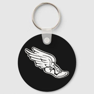Spåra den logotypKeychain svarten Nyckelring