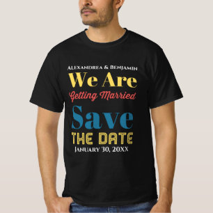 Spara den moderna Anpassningsbarna för datumbröl T Shirt