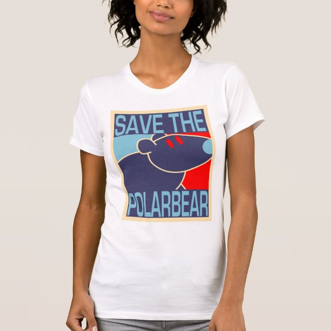Spara den polara björnskjortan tee shirt (Framsida)