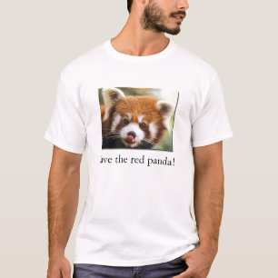 Spara den röda pandaen! Organisk barnT-tröja T Shirt