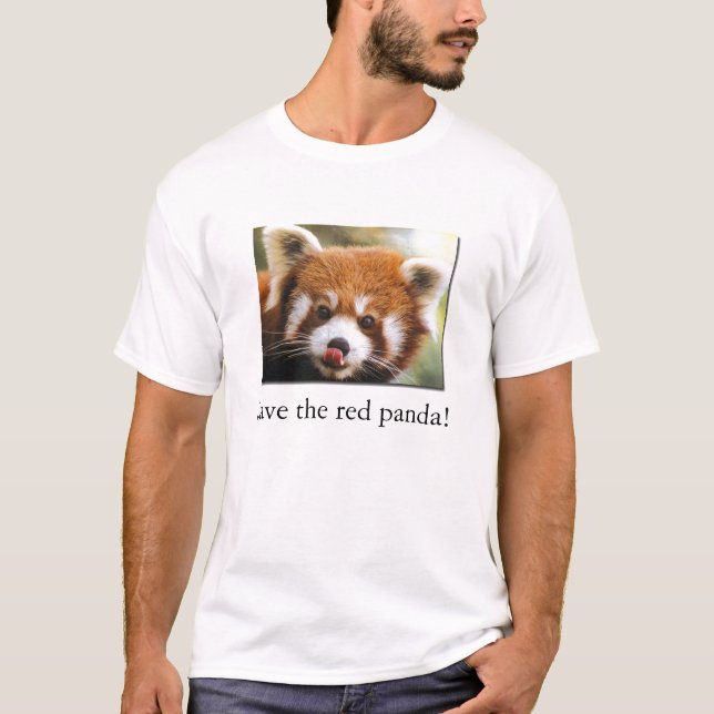 Spara den röda pandaen! Organisk barnT-tröja T Shirt (Framsida)