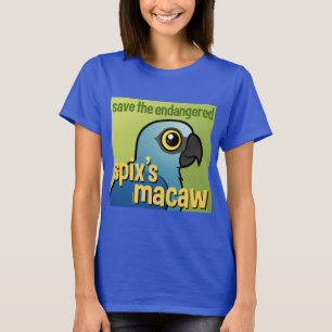 Spara den utsatte för fara Spix'sens Macaw Tee Shirt