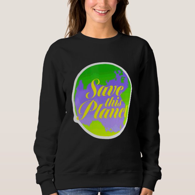 Spara Denna Planet Aktivist Hippies 70-tal T Shirt (Framsida)