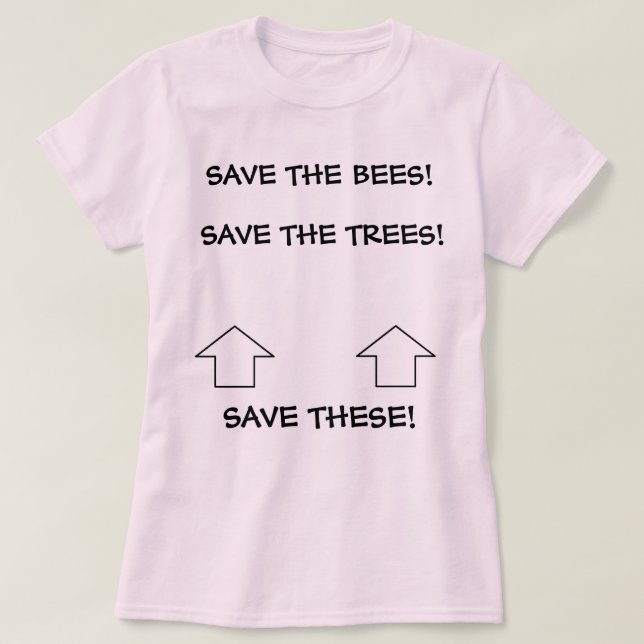 "Spara dessa" utslagsplatsen Tee Shirt (Design framsida)