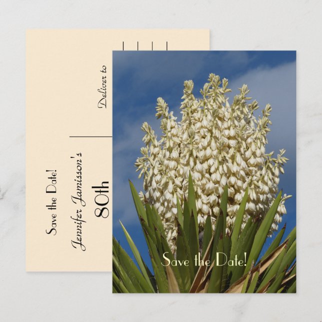 Spara det 80:e födelsedagsfirandet vykort (Fram/baksida)