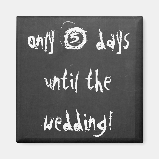 Spara det datum då det går att räkna upp citatteck magnet (Framsidan)