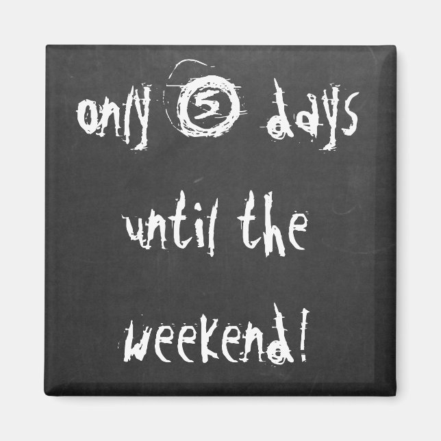 Spara det datum då det går att räkna upp citatteck magnet (Framsidan)