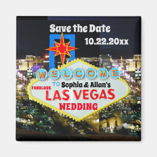 Spara det datum då Las Vegas-välkomstsignering a Magnet