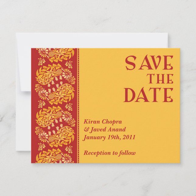 Spara det indiska meddelandet från datum inbjudningar (Framsida)