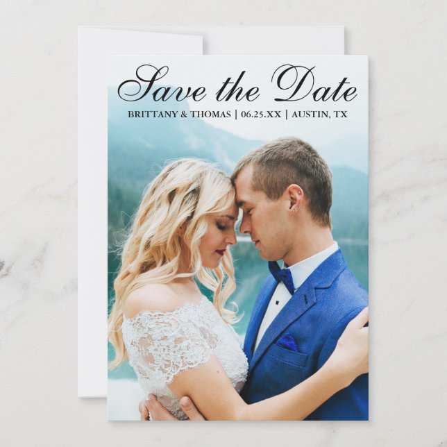 Spara det moderna fotokortet SB Spara Datumet (Framsida)