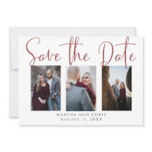 Spara det moderna skriptet Date 3 Photo Ro Guld