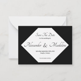 Spara det platta datumkortet anteckningskort