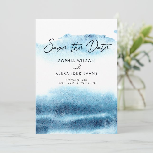 Spara det platta datumkortet för en Boho-Chic Bröl Datumet (Stående Fram)