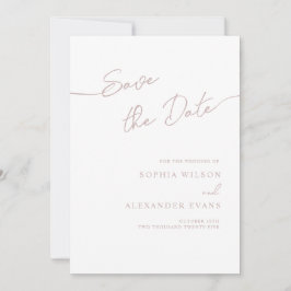 Spara det platta datumkortet för en Boho-Chic Bröl Datumet