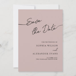 Spara det platta datumkortet för en Boho-Chic Bröl Datumet