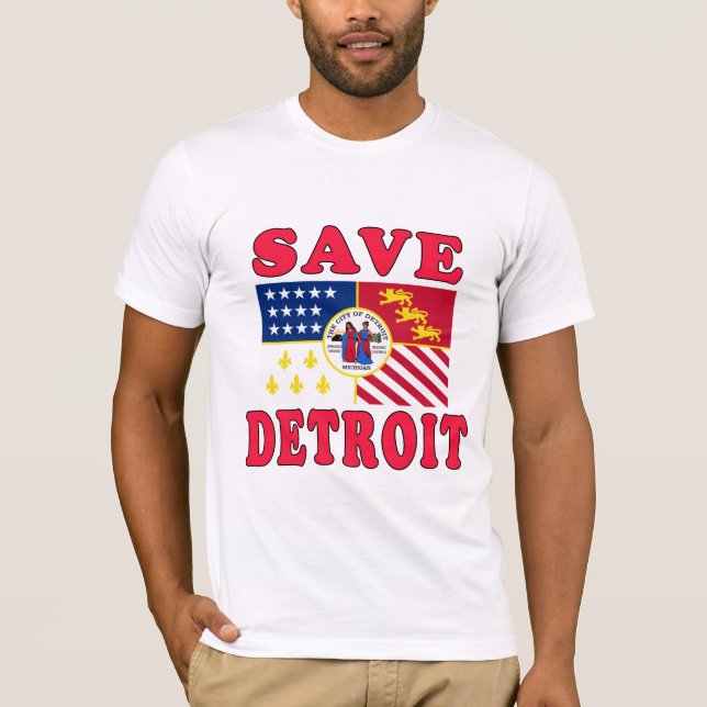 Spara Detroit! T Shirt (Framsida)