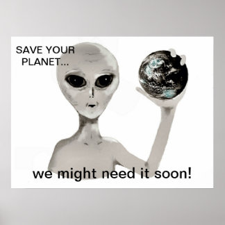 Spara din planet poster
