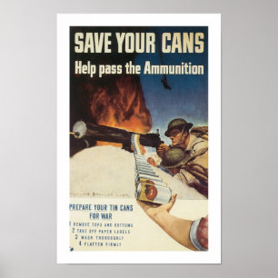 Spara dina Cans Poster