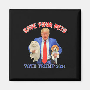 Spara Dina Husdjur Röst På Trump Us Val Roligt Skä Magnet