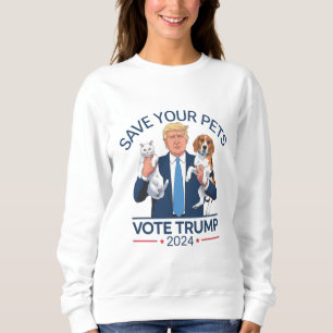 Spara dina husdjur Rösta på Trump US-val Citat T Shirt