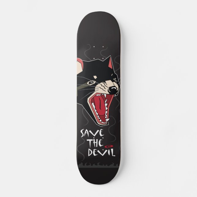 Spara djävulen skateboard bräda 21,5 cm (Framsida)