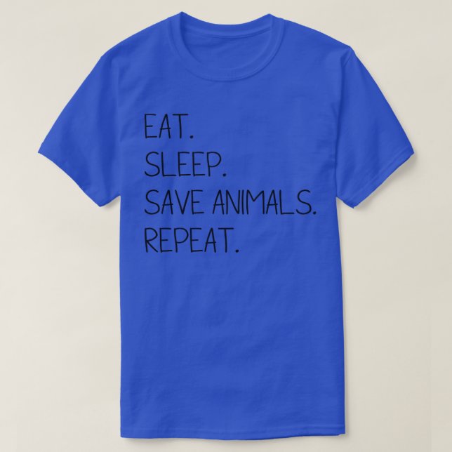 Spara djur Upprepa T Shirt (Design framsida)