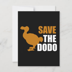 Spara Dodo Bird! Novelty Funny Pin Vykort