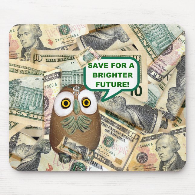 SPARA! Dollar Bill Mousepad Musmatta (Framsidan)