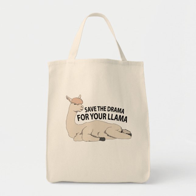 Spara Drama Llama Tygkasse (Framsidan)