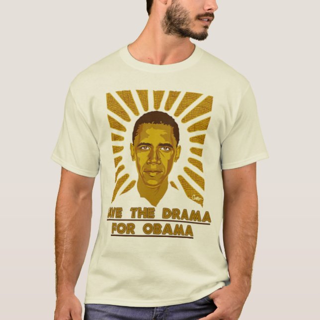 Spara dramat 4 Obama T Shirt (Framsida)