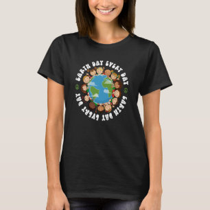 Spara Earth Day Children Around World Women Girks T Shirt