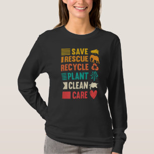 Spara Earth Day Environment Awareness T Shirt