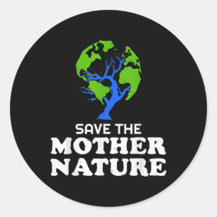 Spara Earth Planet Animal Welfare Environmental Pr Runt Klistermärke