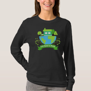 Spara Earth Planet Day Environmental Day Kärlek Ne T Shirt