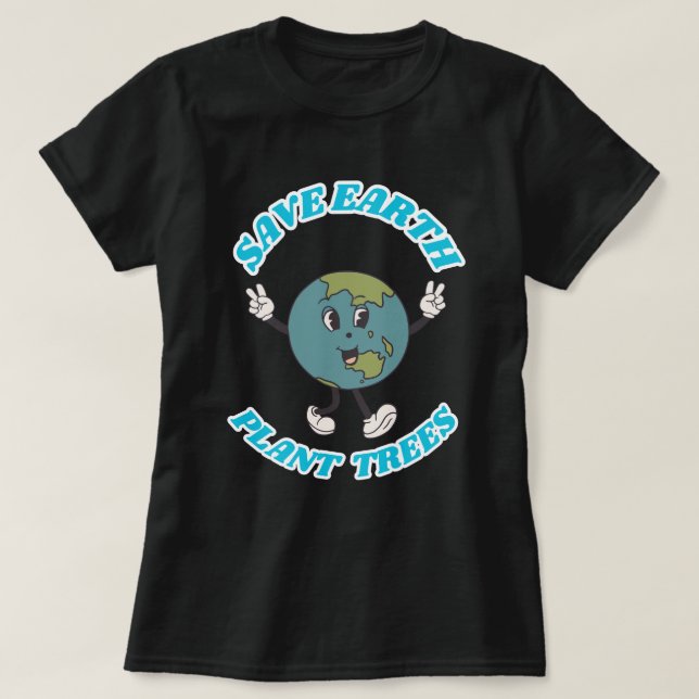 Spara Earth Plant Träd Women's T-Shirt (Design framsida)